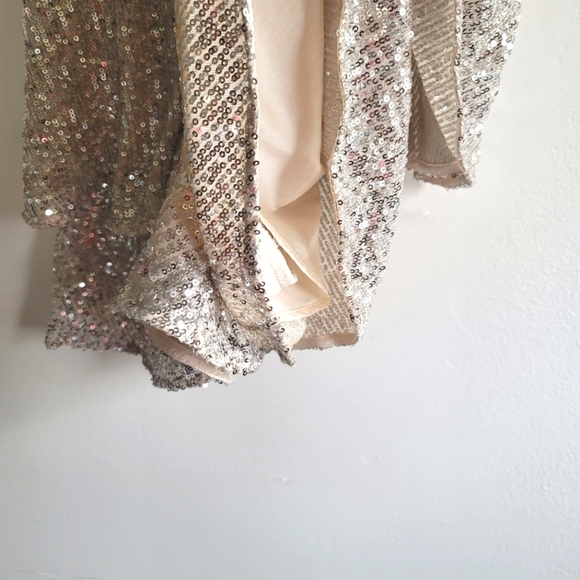 4Sienna,‎ Kamila Romper, "White" (Silver Sequin/Cream Lining), Size Small - Picture 8 of 9